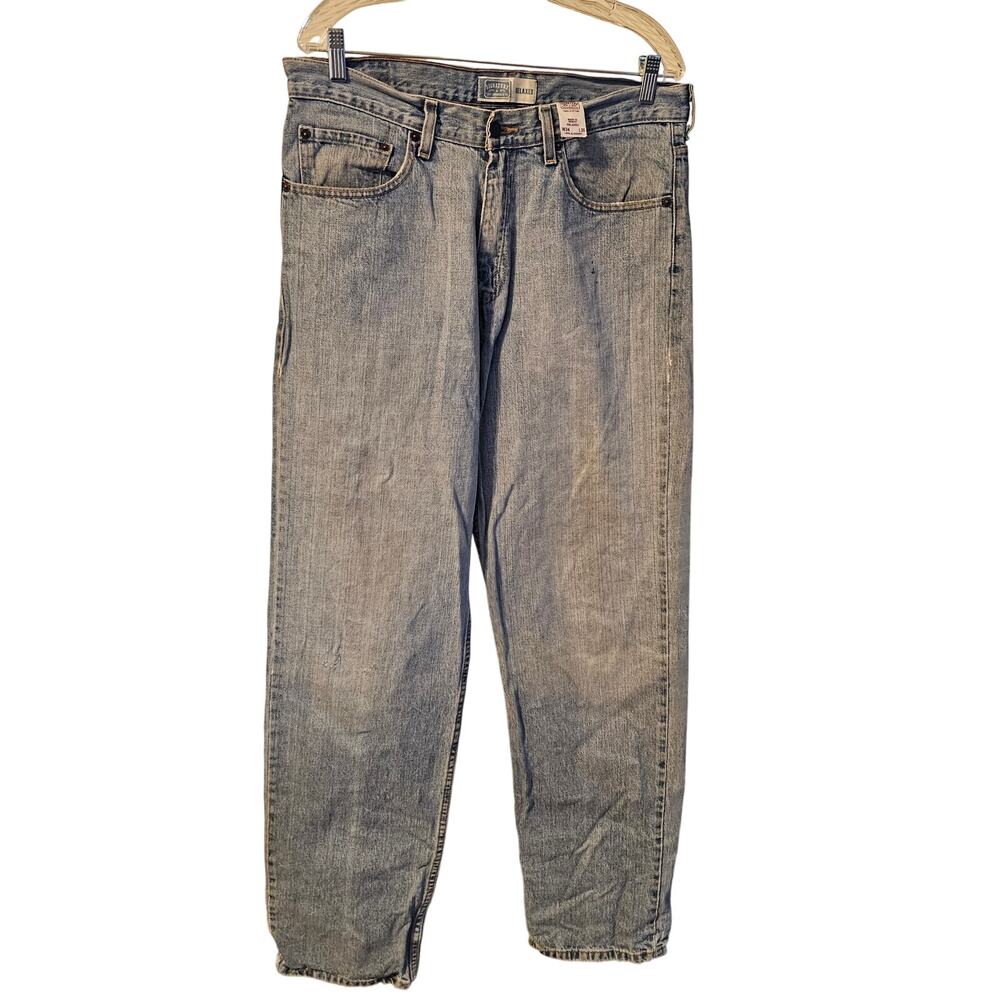 Levi Strauss Signature Relaxed Fit Blue Jeans, Men's Size 34 x 36